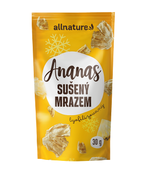 ALLNATURE Ananás sušený mrazom kúsky 30 g