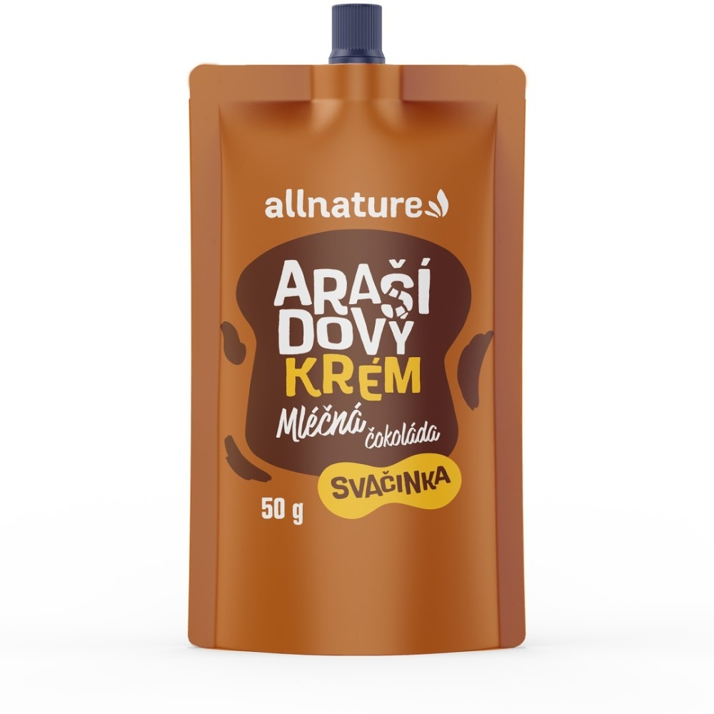 ALLNATURE Arašidový krém s mliečnou čokoládou 50 g