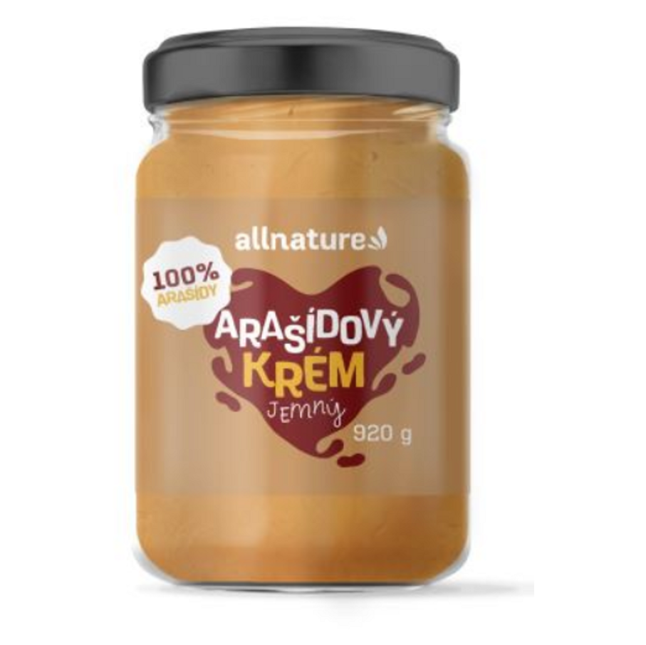 Allnature Arašidový krém jemný 100 % orechový krém 920 g kúpite na Mojalekaren.sk