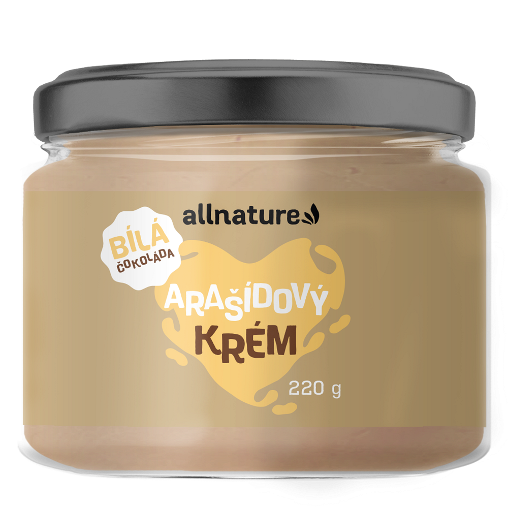 ALLNATURE Arašidový krém s bielou čokoládou 220 g