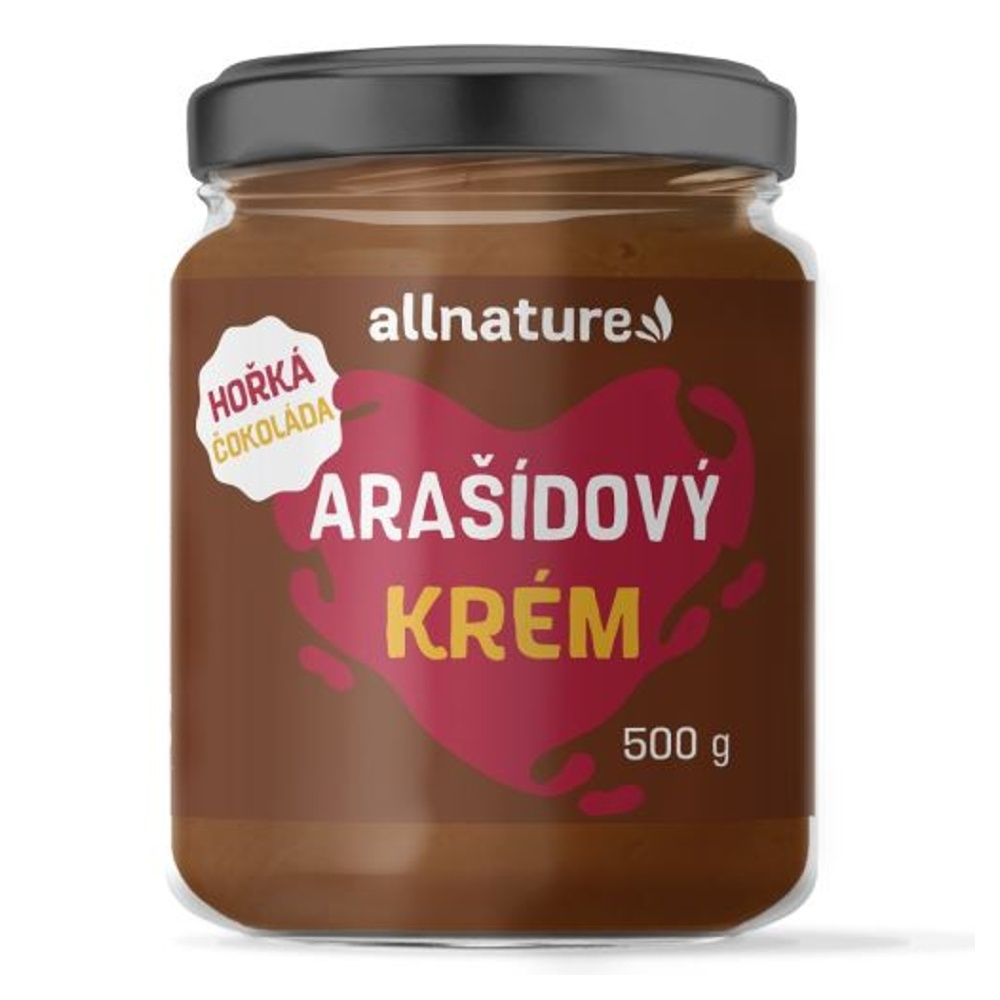 Allnature Arašidový krém s horkou čokoládou orechová nátierka s čokoládou 500 g kúpite na Mojalekaren.sk