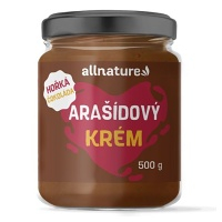 ALLNATURE Arašidový krém s horkou čokoládou 500 g
