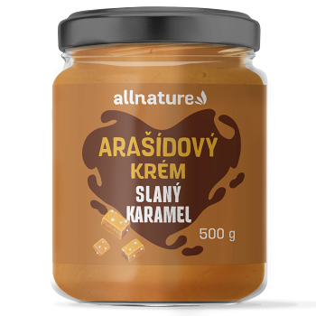 ALLNATURE Arašidový krém slaný karamel 500 g