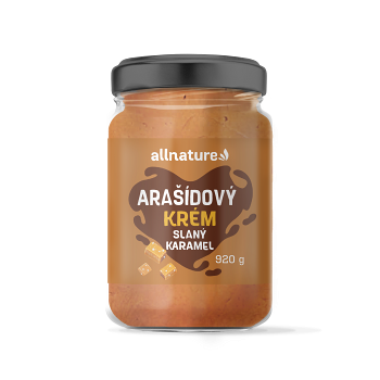 ALLNATURE Arašidový krém slaný karamel 920 g (Arašidové krémy) - Sladké, Slané