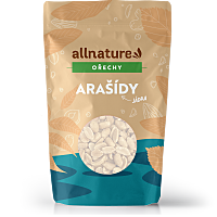 ALLNATURE Arašidy lúpané pražené nesolené 1000 g
