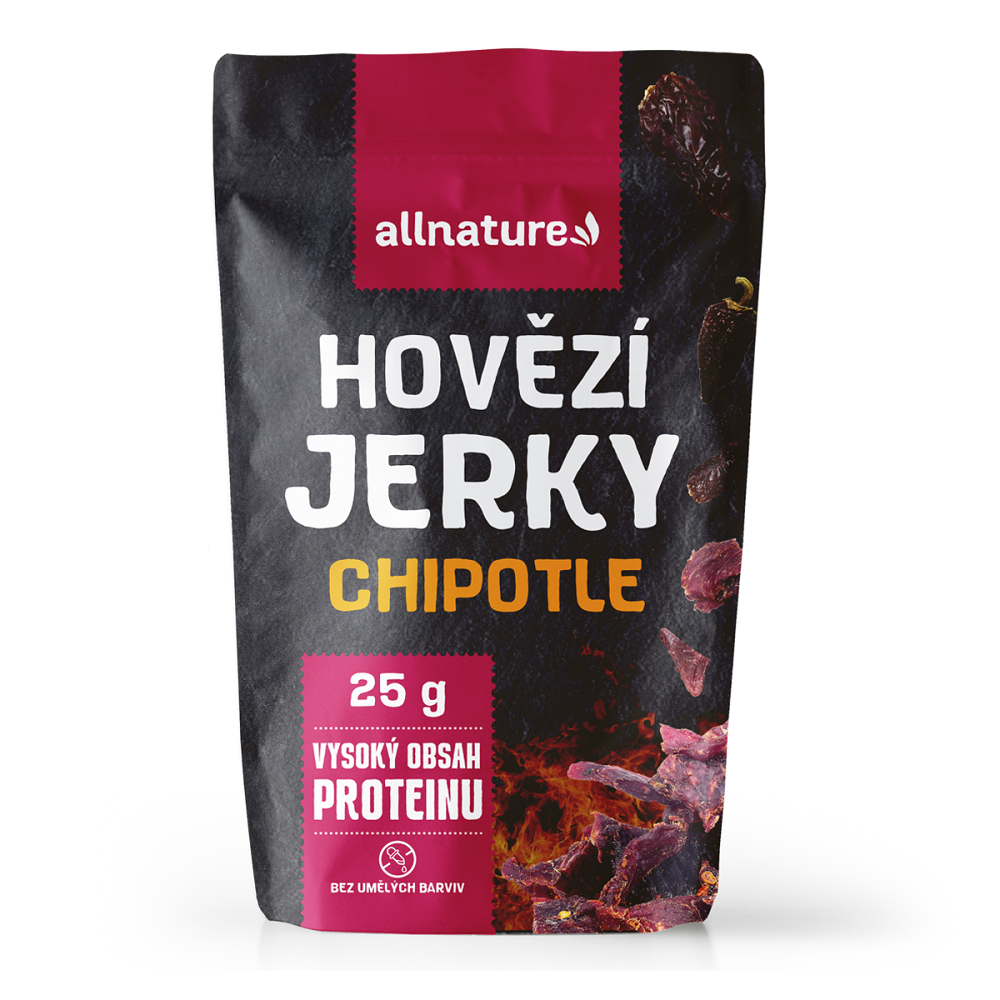 ALLNATURE Beef chipotle Jerky sušené mäso 25 g
