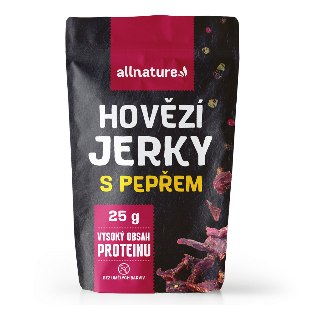 ALLNATURE Beef Pepper Jerky sušené mäso 25 g