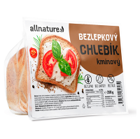 ALLNATURE Bezlepkový chlebík rascový 350 g