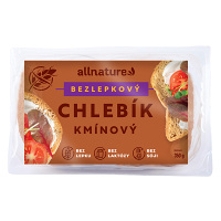 ALLNATURE Bezlepkový chlebík rascový 350 g