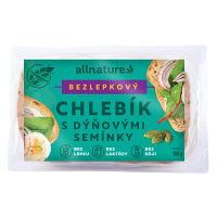 ALLNATURE Bezlepkový chlebík s tekvicovými semienkami 350 g