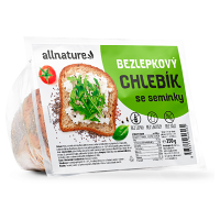 ALLNATURE Bezlepkový chlebík so semienkami 350 g
