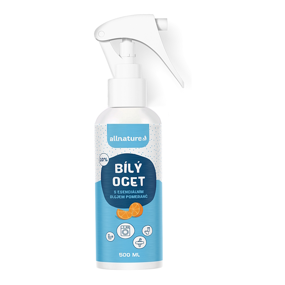 E-shop ALLNATURE Biely ocot sprej 10% s vôňou pomaranča 500 ml