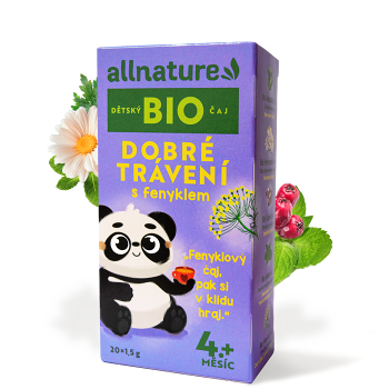 ALLNATURE Detský čaj dobré trávenie s feniklom BIO 20 vreciek