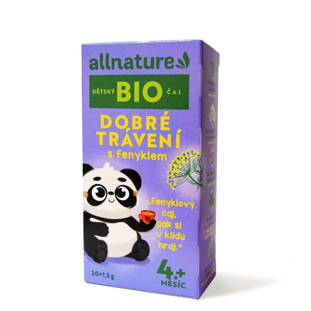 Allnature Detský čaj BIO Dobré trávenie s feniklom čaj v BIO kvalite 20x1,5 g kúpite na Mojalekaren.sk