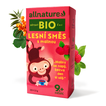 ALLNATURE Detský čaj lesná zmes s malinou BIO 20 vreciek