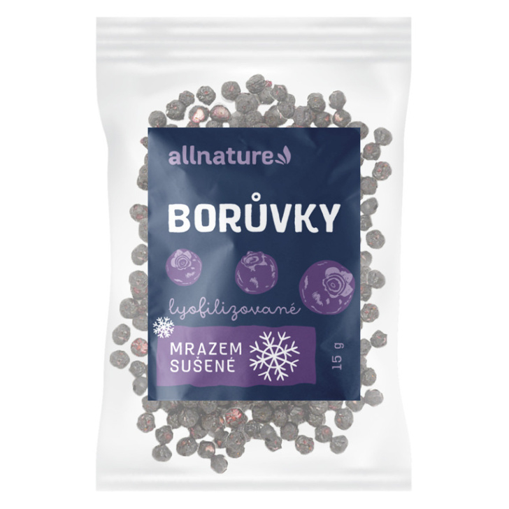 Allnature Čučoriedky sušené mrazom mrazom sušené ovocie 15 g kúpite na Mojalekaren.sk
