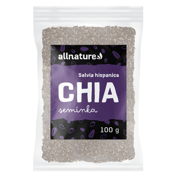 ALLNATURE Chia semienka 100 g BIO (Semienka) - BIO, Prírodné, Jednodruhové