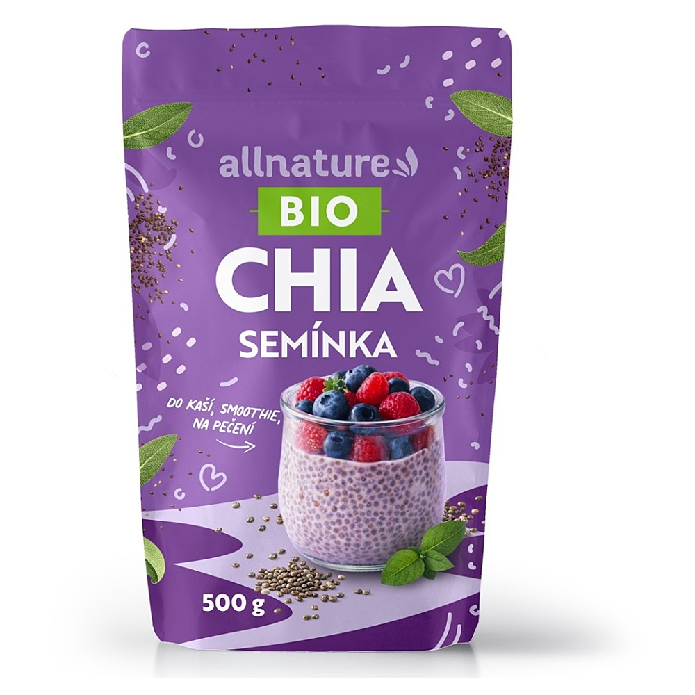 ALLNATURE Chia semienka BIO 500 g kúpite na Mojalekaren.sk