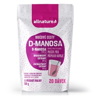 ALLNATURE D-Manosa s brusnicovým extraktom príchuť malina 50 g