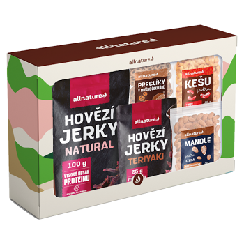 ALLNATURE Darčeková sada slaného maškrtenia 425 g (Darčekové balenia potravín) - Slané