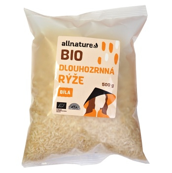 ALLNATURE Dlhozrnná ryža biela 500 g BIO