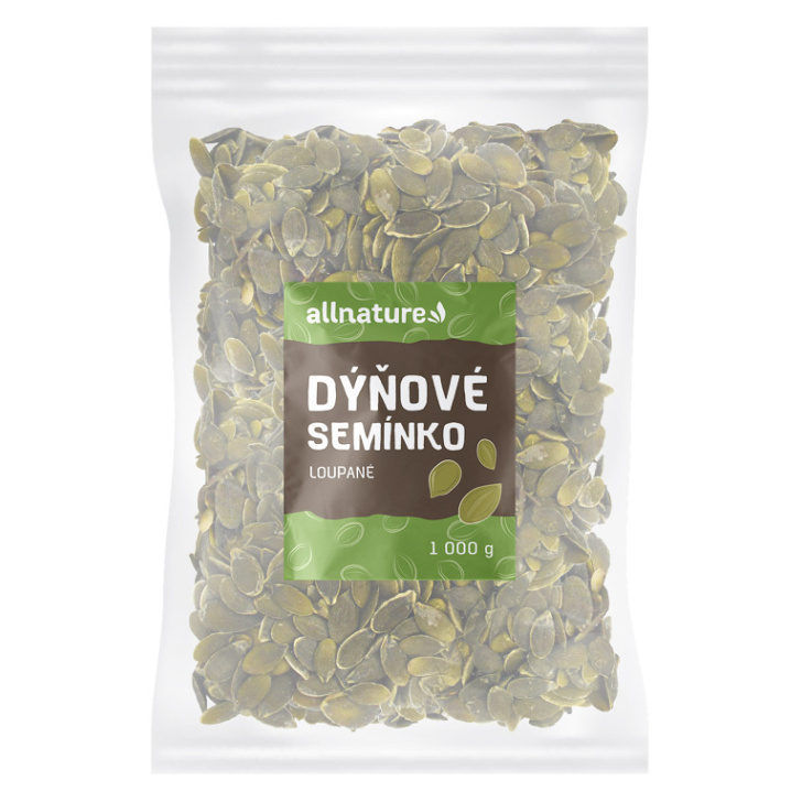 Allnature Tekvicové semienko lúpané semienka 1000 g kúpite na Mojalekaren.sk