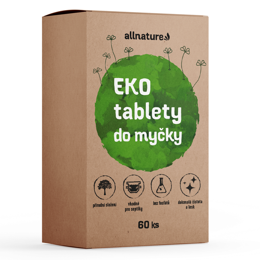ALLNATURE Eko Tablety do umývačky 60 kusov