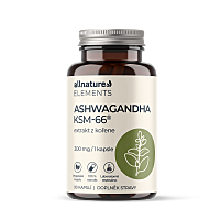 ALLNATURE Elements Ashwagandha KSM-66 90 kapsúl