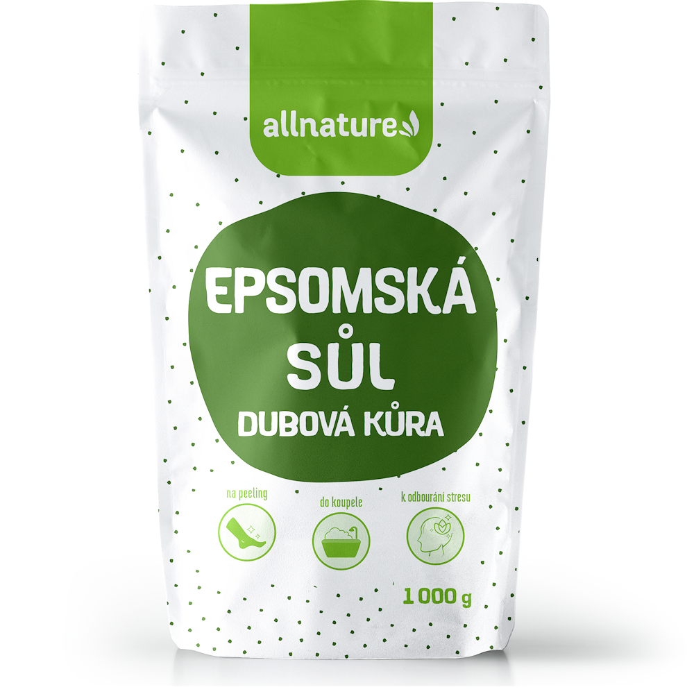 ALLNATURE Epsomská soľ Dubová kôra 1000 g