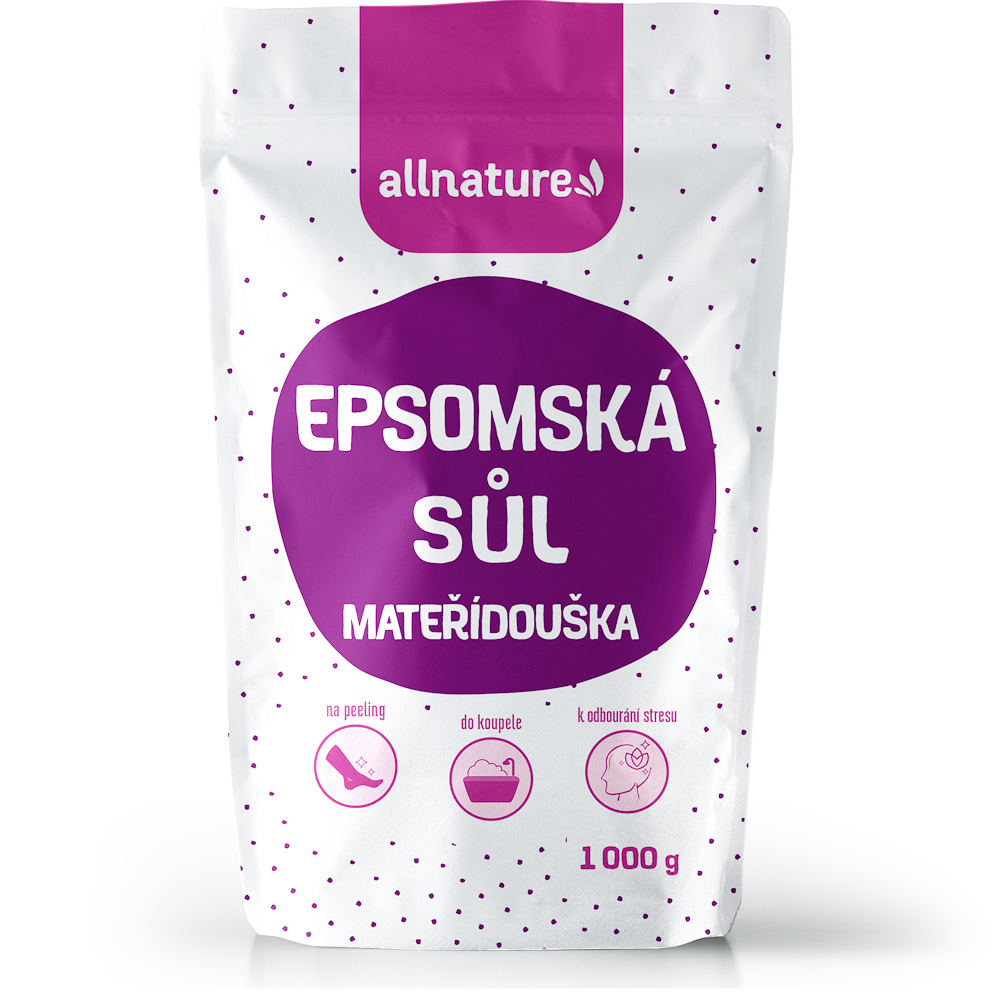 ALLNATURE Epsomská soľ Materina dúška 1000 g
