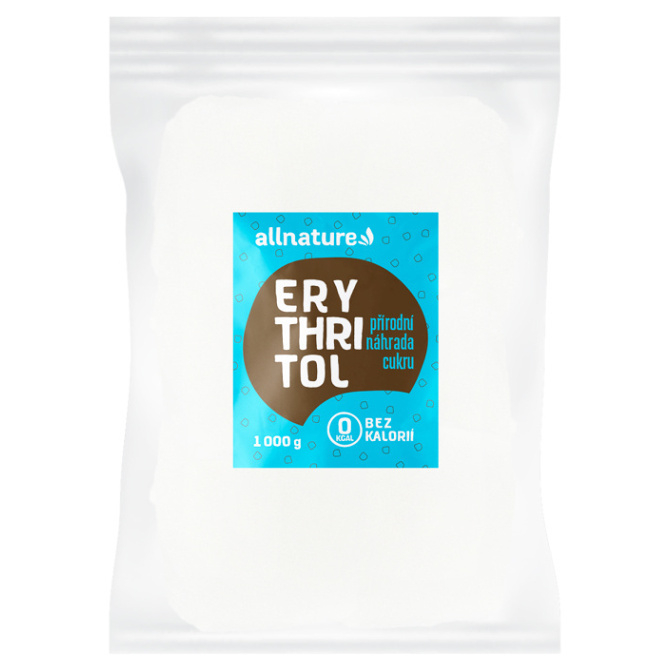 Allnature Erythritol sladidlo bez kalórií 1000 g kúpite na Mojalekaren.sk