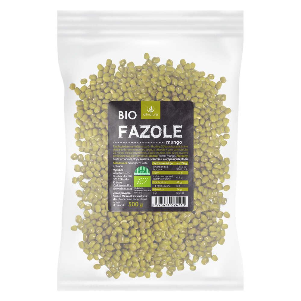 ALLNATURE Fazule mungo BIO 500 g