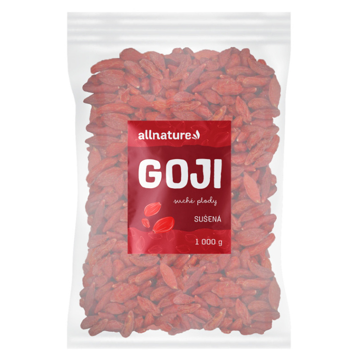 Allnature Kustovnica čínska Goji sušené sušené plody 1000 g