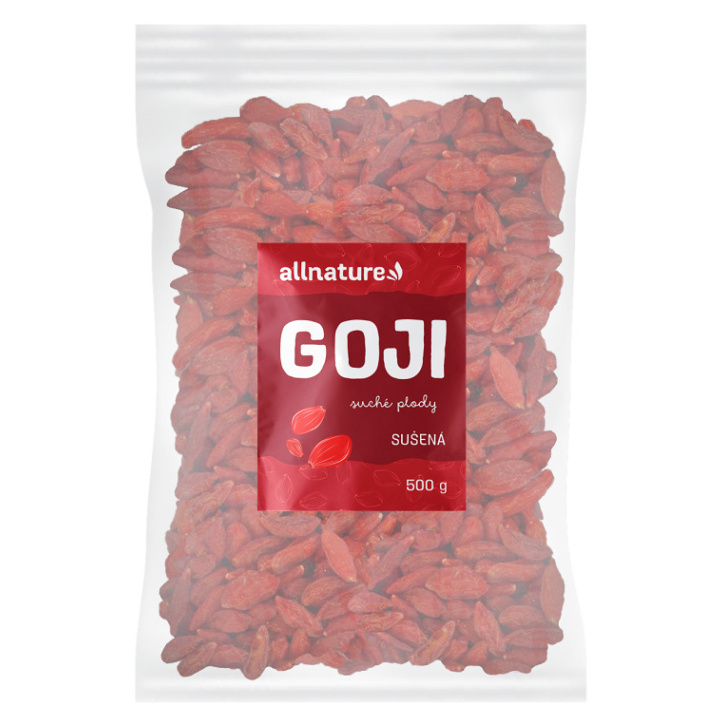 Allnature Kustovnica čínska Goji sušené sušené plody 500 g kúpite na Mojalekaren.sk