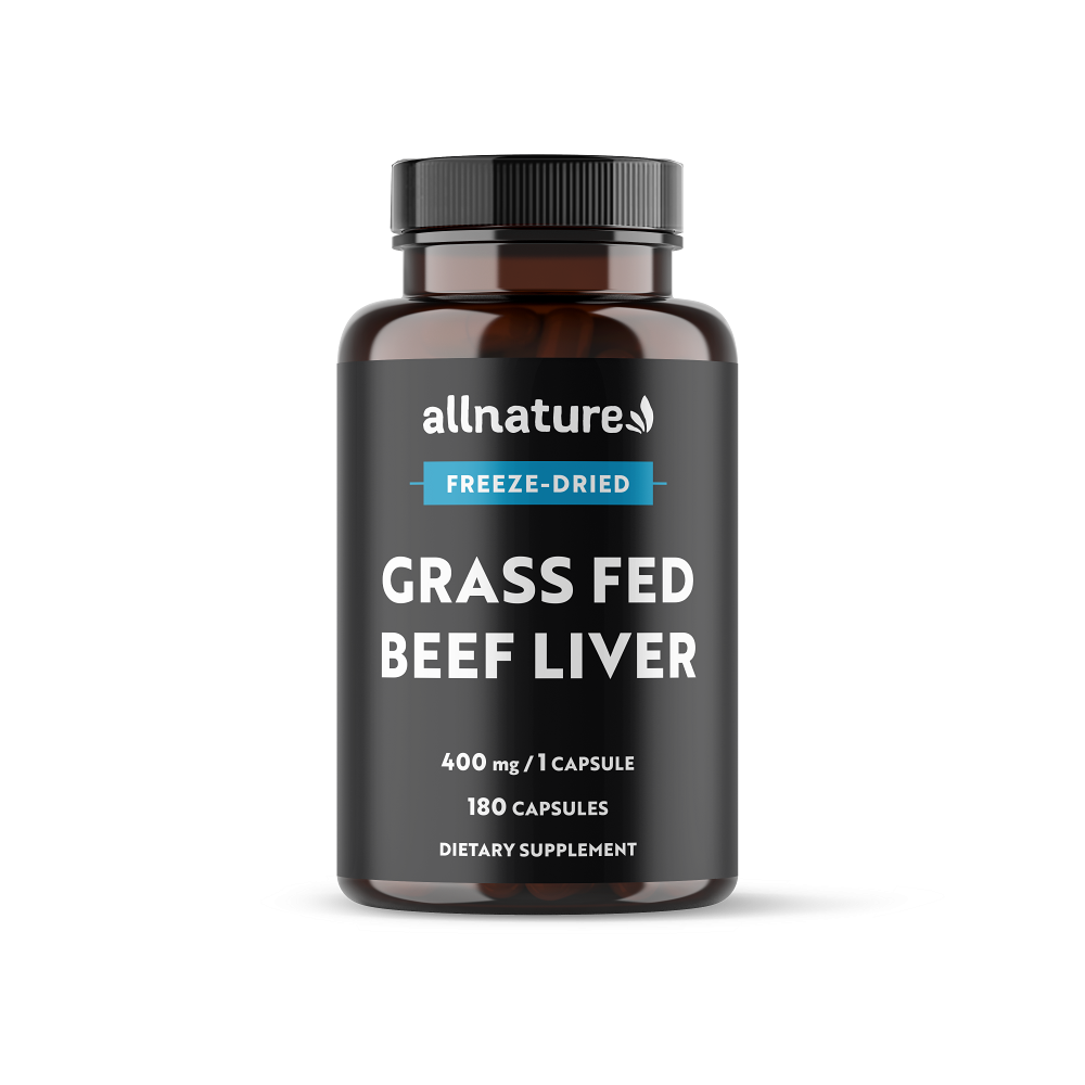 ALLNATURE Grass Fed Beef Liver 180 kapsúl