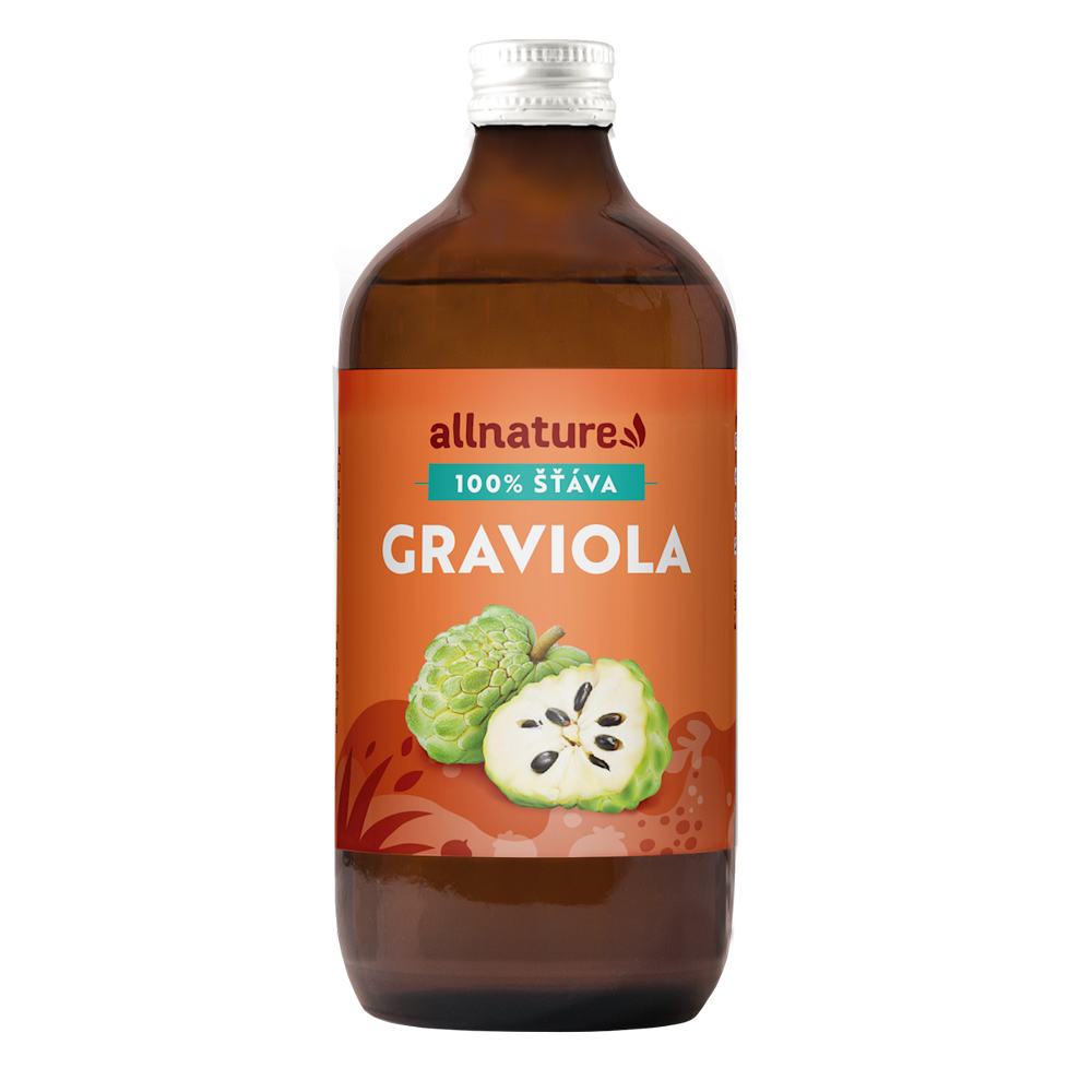 Allnature Graviola Premium 100 % šťava 500 ml