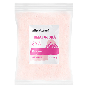 ALLNATURE Himalájska soľ ružová jemná 1000 g