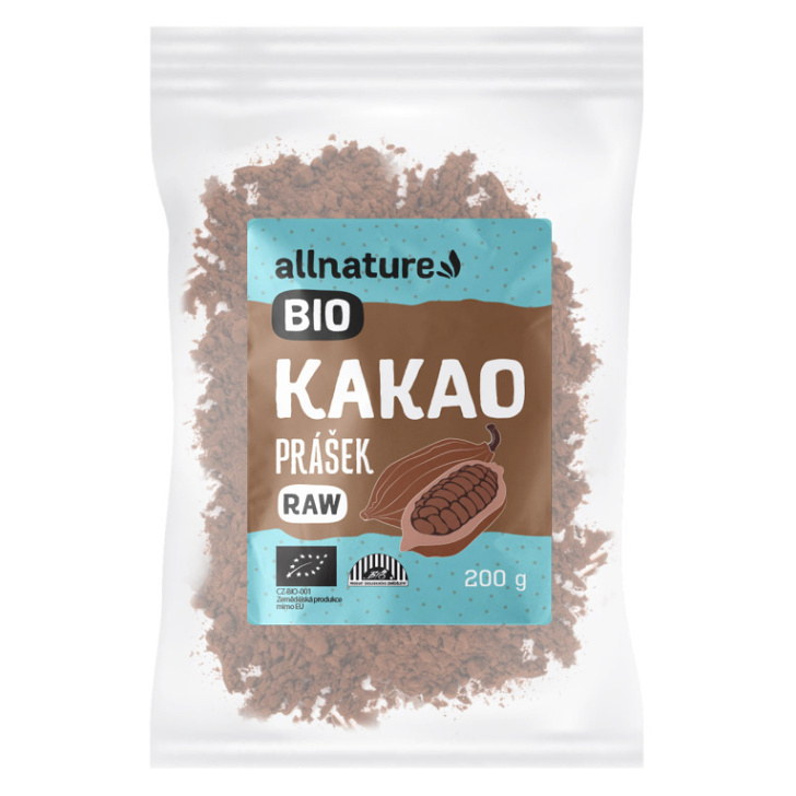 ALLNATURE Kakaový prášok RAW 200 g BIO kúpite na Mojalekaren.sk