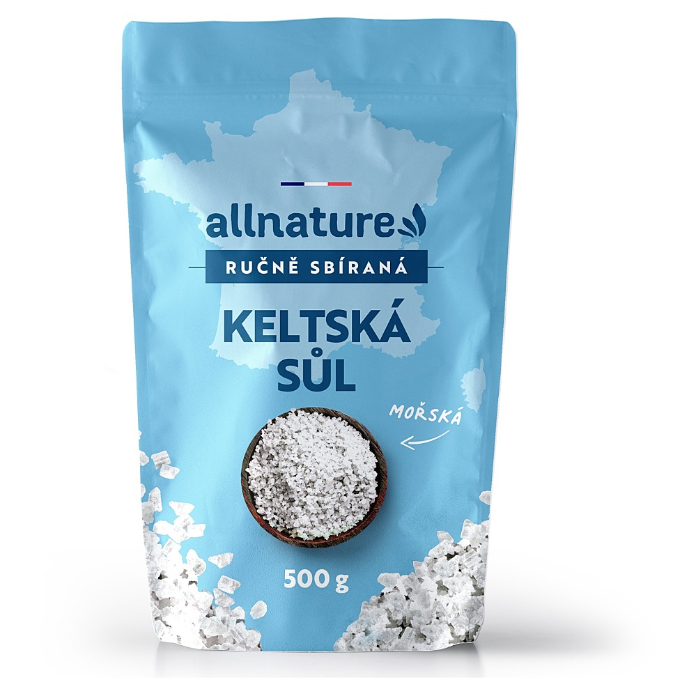 Allnature Keltská soľ kuchynská soľ 500 g