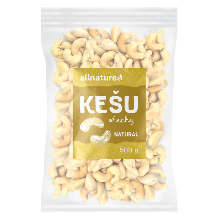 Allnature Kešu orechy orechy natural 500 g kúpite na Mojalekaren.sk