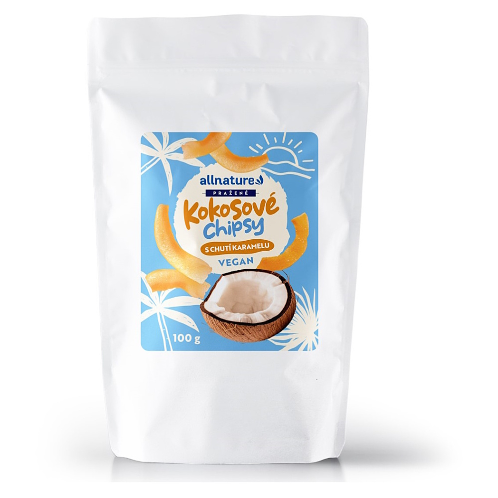 ALLNATURE Kokosové chipsy s karamelom 100 g