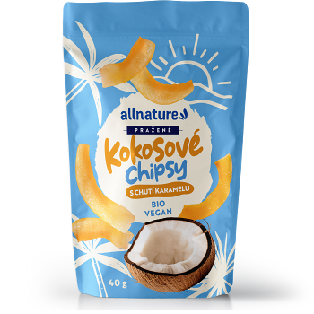 ALLNATURE Kokosové chipsy s karamelom BIO 40 g