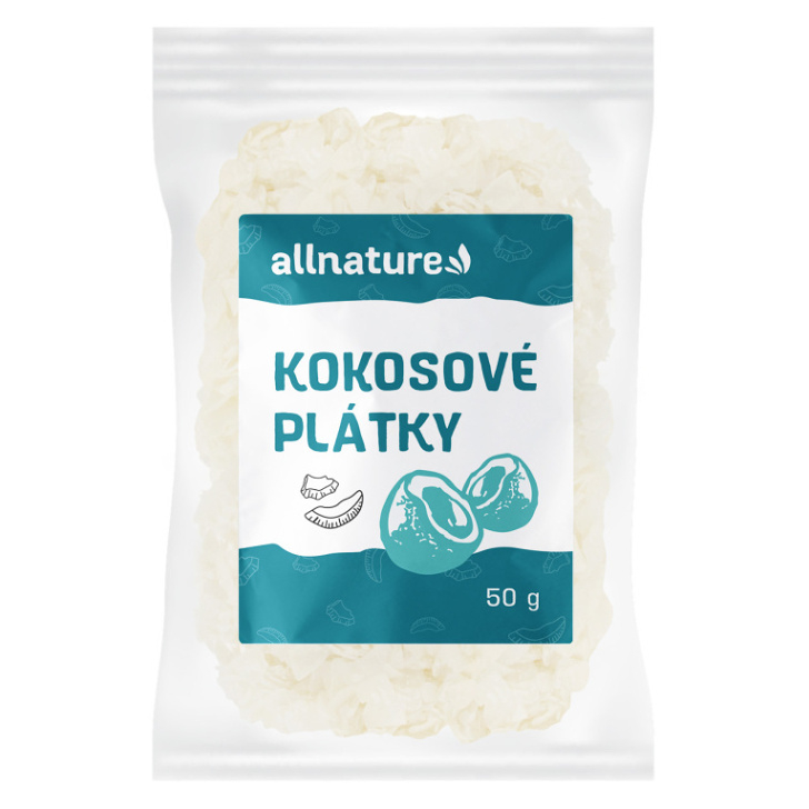 ALLNATURE Kokosové plátky 50 g kúpite na Mojalekaren.sk