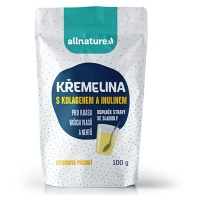 ALLNATURE Kremelina s kolagénom a inulínom príchuť citrón 100 g