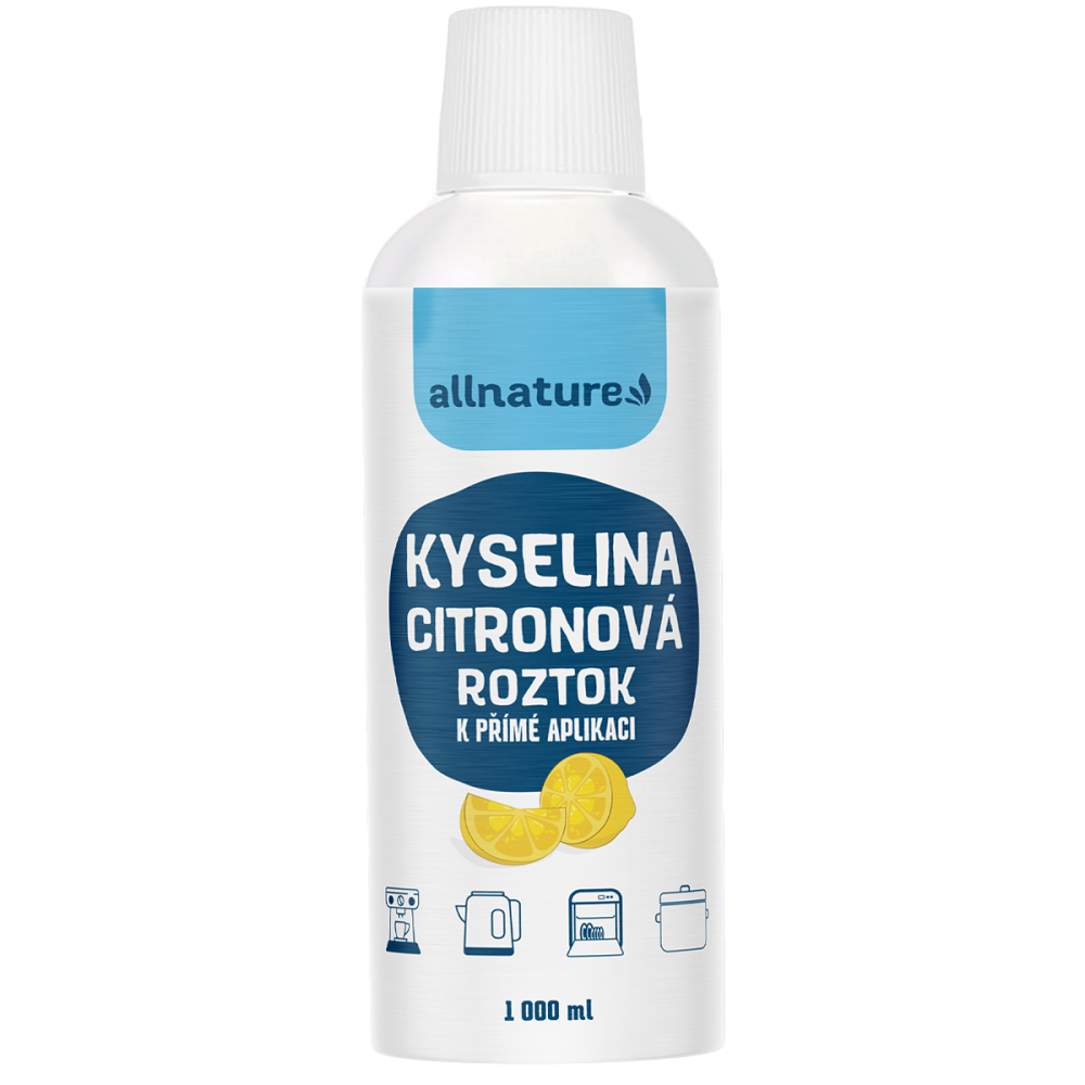 ALLNATURE Kyselina citrónová roztok 1 l kúpite na Mojalekaren.sk