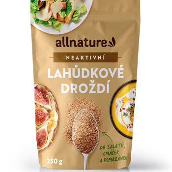 ALLNATURE Lahôdkové droždie neaktívne 250 g (Prísady na varenie) - Prírodné