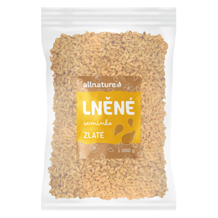 Allnature Ľanové semienko zlaté semienka 1000 g kúpite na Mojalekaren.sk