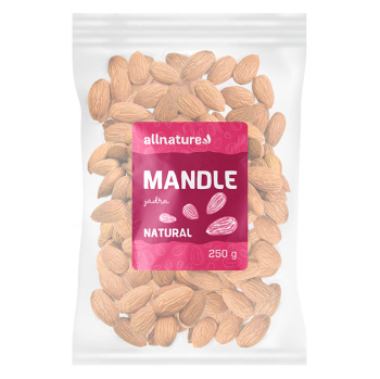 ALLNATURE Mandle jadrá natural 250 g