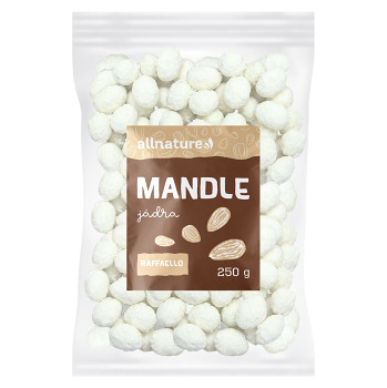 ALLNATURE Mandle Raffaello 250 g (Mandle) - Prírodné, Jednodruhové