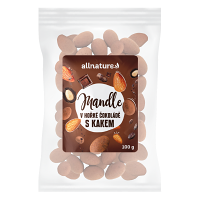 ALLNATURE Mandle v čokoláde s kakaom 100 g